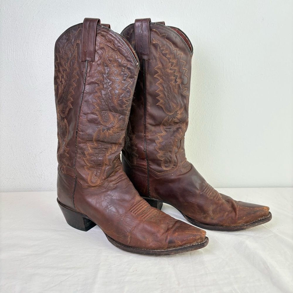 DAN POST Women Western Cowboy Boots Style 3464 Coastal Cowgirl Rodeo Ranch Sz 10